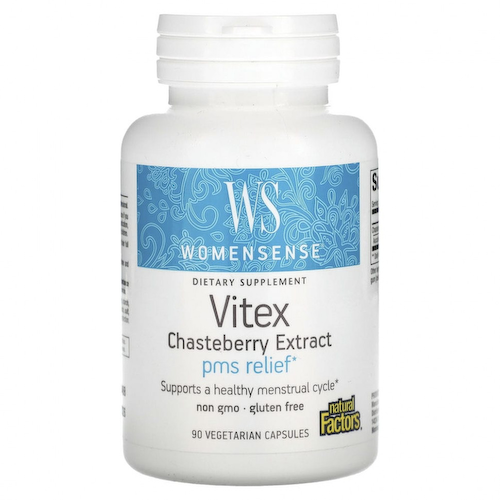 Natural Factors, Womensense, экстракт витекса священного, 90 вегетарианских капсул #1