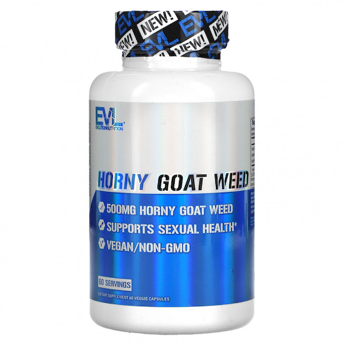 EVLution Nutrition, Horny Goat Weed, 500 mg , 60 Veggie Capsules #1