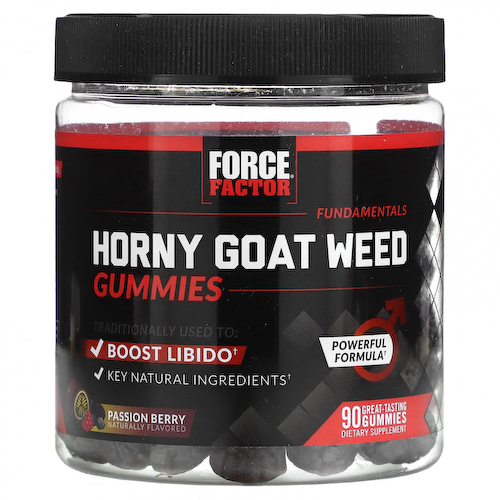 Force Factor, Fundamentals, Horny Goat Weed, маракуйя, 90 жевательных таблеток #1