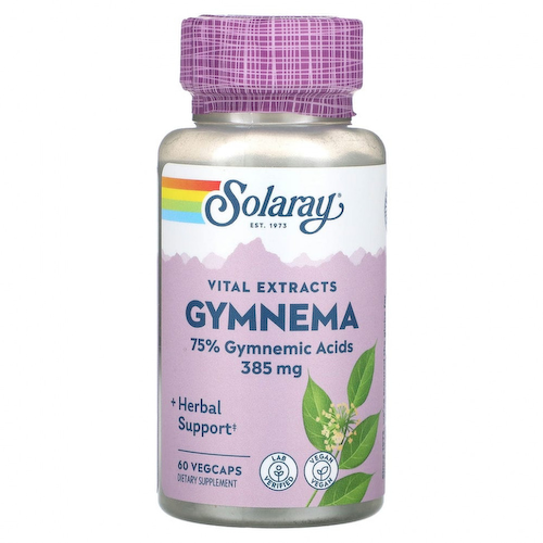 Solaray, Gymnema, Vital Extracts, 385 mg, 60 VegCaps #1