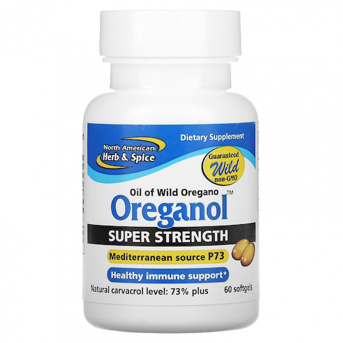 North American Herb & Spice, Oreganol, Super Strength, 60 мягких желатиновых капсул #1