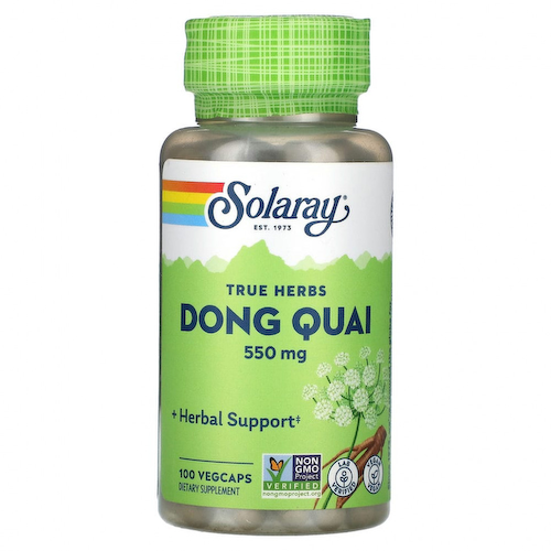 Solaray, True Herbs, Dong Quai, 550 мг, 100 растительных капсул #1