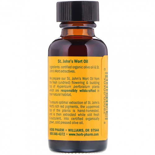 Herb Pharm, Масло зверобоя, 1 жидкая унция (30 мл) #1