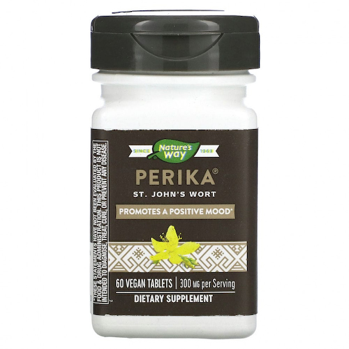 Nature's Way, Perika, зверобой, 300 мг, 60 веганских таблеток #1
