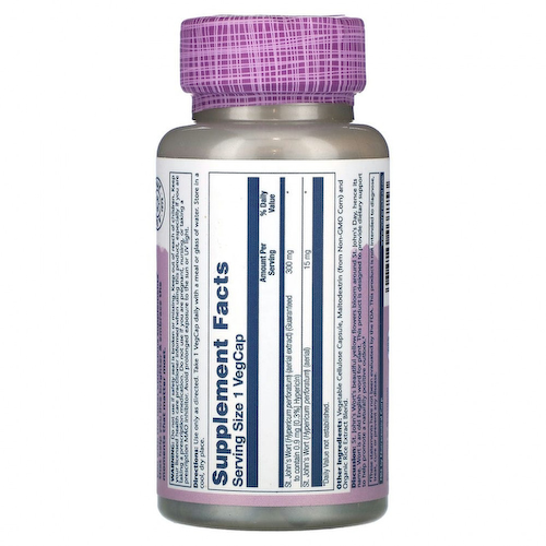 Solaray, Vital Extracts, зверобой, 300 мг, 60 растительных капсул #1
