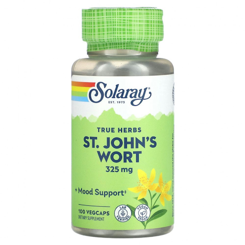 Solaray, Зверобой True Herbs, 325 мг, 100 капсул #1