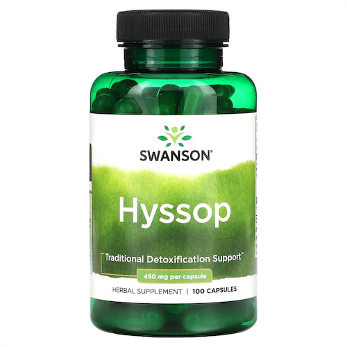 Swanson, Иссоп, 450 мг, 100 капсул #1