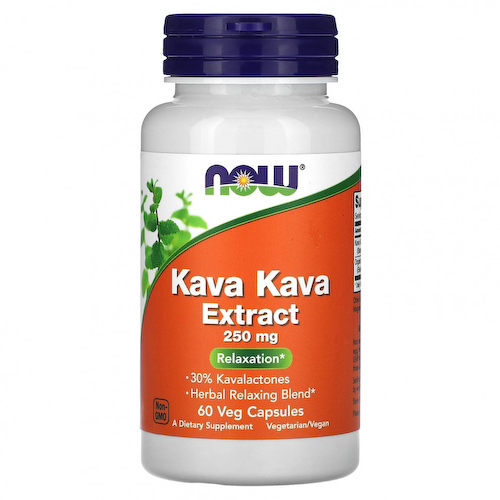 NOW Foods, Экстракт кавы кава, 250 мг, 60 растительных капсул #1