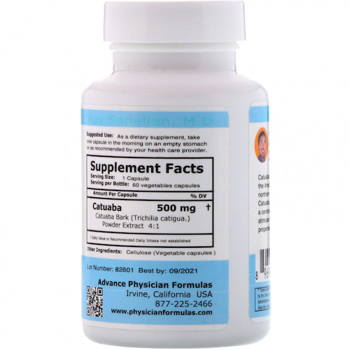 Advance Physician Formulas, Катуаба, 500 мг, 60 растительных капсул #1
