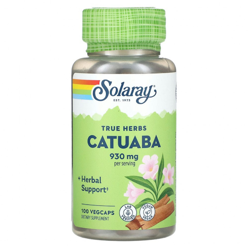 Solaray, True Herbs, катуаба, 465 мг, 100 вегетарианских капсул #1
