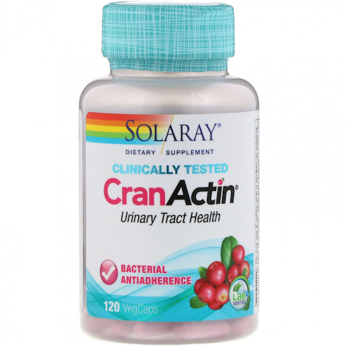 Solaray, CranActin, экстракт клюквы, AF, 120 вегетарианских капсул #1