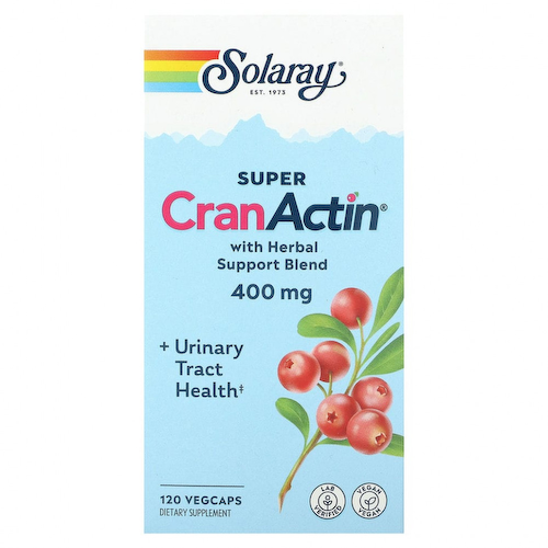 Solaray, Super CranActin со смесью трав, 400 мг, 120 растительных капсул #1