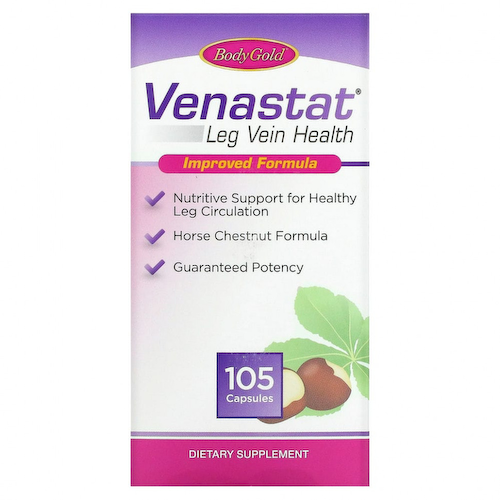 BodyGold, Venastat, средство для здоровья вен ног, 105 капсул #1