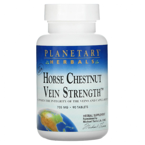 Planetary Herbals, Конский каштан, здоровье вен, 705 мг, 90 таблеток #1