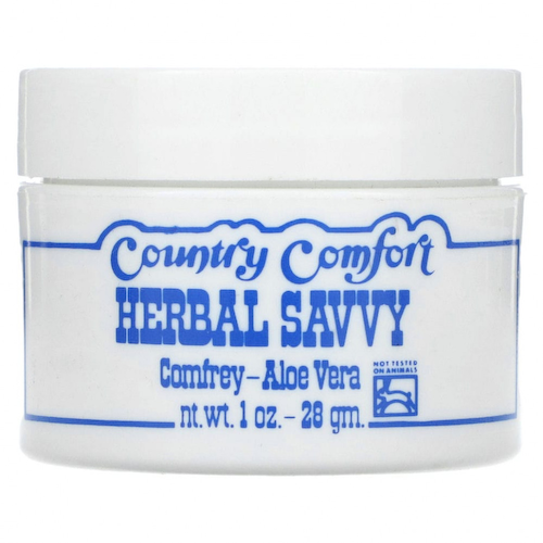 Country Comfort, Herbal Savvy, окопник и алоэ вера, 28 г (1 унция) #1