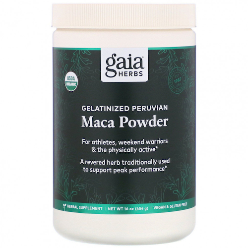 Gaia Herbs, Желатинизированный порошок из перуанской маки, 454 г (16 унций) #1