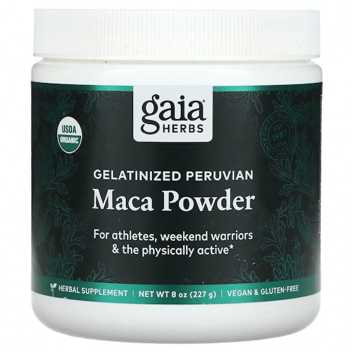 Gaia Herbs, Желатинизированный порошок из перуанской маки, 227 г (8 унций) #1