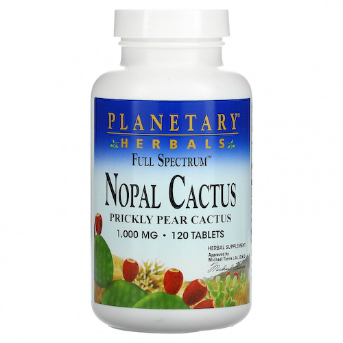 Planetary Herbals, Full Spectrum, опунция, 1000 мг, 120 таблеток #1
