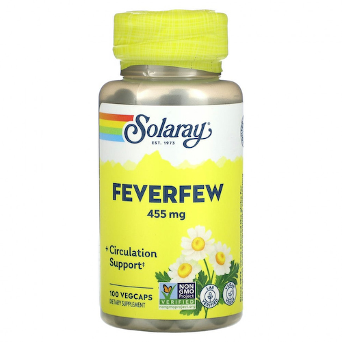Solaray, пижма, 455 мг, 100 капсул VegCaps #1