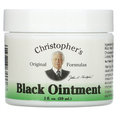 Christopher's Original Formulas, Black Ointment, противовоспалительная, 59 мл (2 жидкие унции) #1