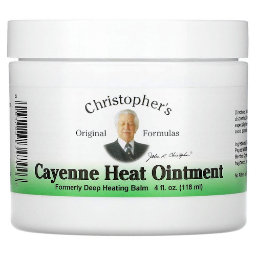Christopher's Original Formulas, согревающая мазь с кайенским перцем, 4 жидких унции (118 мл) #1