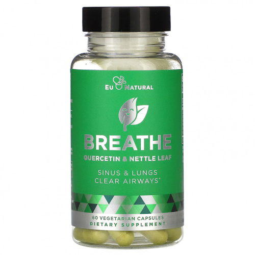 Eu Natural, BREATHE, здоровье носовых и дыхательных путей, 60 вегетарианских капсул #1