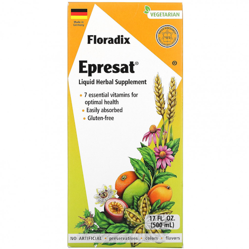 Gaia Herbs, Floradix, Epresat, жидкая растительная добавка, 500 мл (17 жидк. Унций) #1
