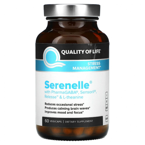 Quality of Life Labs, Serenelle, управление стрессом, 60 вегетарианских капсул #1