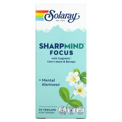 Solaray, SharpMind Focus`` 30 растительных капсул #1