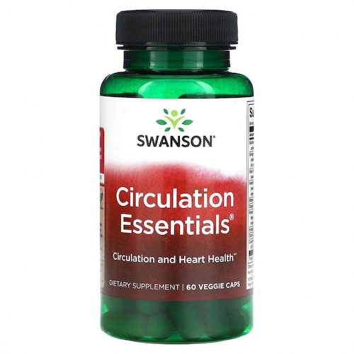 Swanson, Circulation Essentials, 60 растительных капсул #1