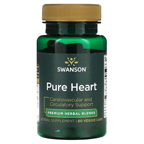Swanson, Pure Heart, 60 растительных капсул #1