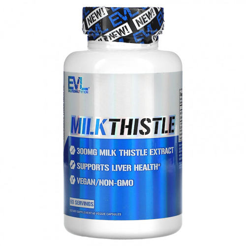 EVLution Nutrition, Milk Thistle, 300 mg, 60 Veggie Capsules #1