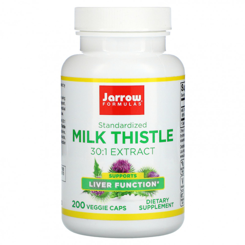 Jarrow Formulas, Стандартизированный расторопша, 150 мг, 200 вегетарианских капсул #1