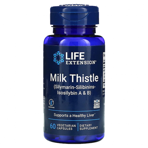 Life Extension, Расторопша, 60 вегетарианских капсул #1