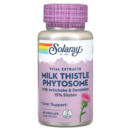 Solaray, Vital Extracts, Milk Thistle Phytosome, 60 VegCaps #1