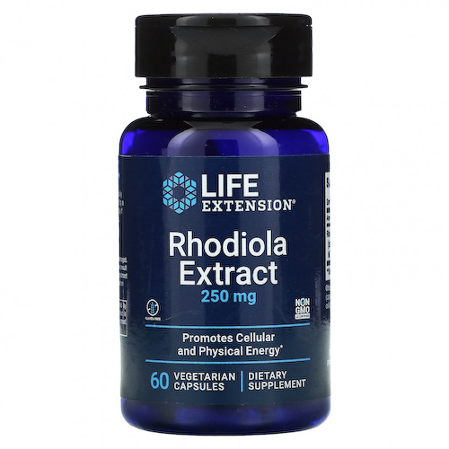 Life Extension, экстракт родиолы, 250 мг, 60 вегетарианских капсул #1