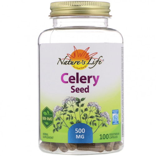 Nature's Herbs, Семена сельдерея, 100 вегетарианских капсул #1