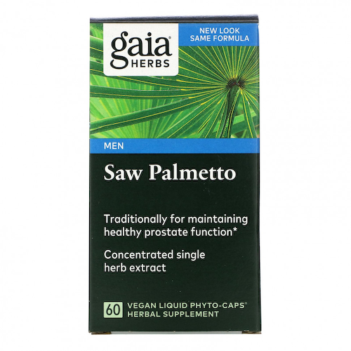 Gaia Herbs, сереноя, для мужчин, 60 веганских капсул Liquid Phyto-Caps #1
