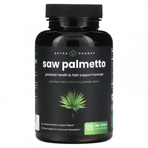 NutraChamps, Saw Palmetto, 120 маленьких капсул #1
