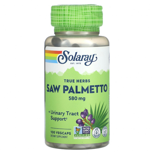 Solaray, True Herbs, сереноа, 580 мг, 100 вегетарианских капсул #1