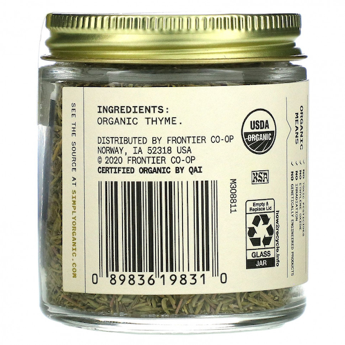 Simply Organic, Single Origin, польский чабрец, 28 г (1 унция) #1