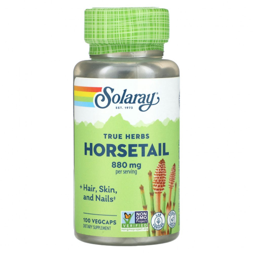 Solaray, True Herbs, хвощ, 440 мг, 100 растительных капсул #1