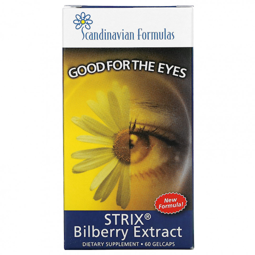 Scandinavian Formulas, Strix, экстракт черники, 60 желатиновых капсул #1