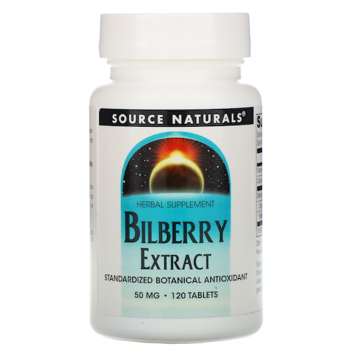 Source Naturals, экстракт черники, 50 мг, 120 таблеток #1