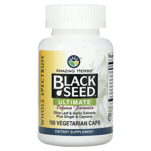 Amazing Herbs, Black Seed, Ultimate Defense Formula, 100 вегетарианских капсул #1