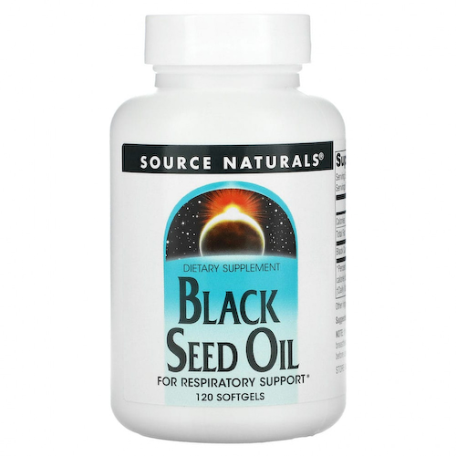 Source Naturals, Масло черного тмина, 120 мягких таблеток #1