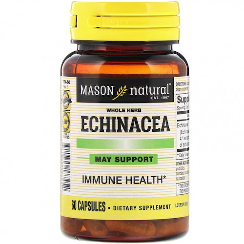 Mason Natural, Экстракт эхинацеи (цельных растений), 60 капсул #1