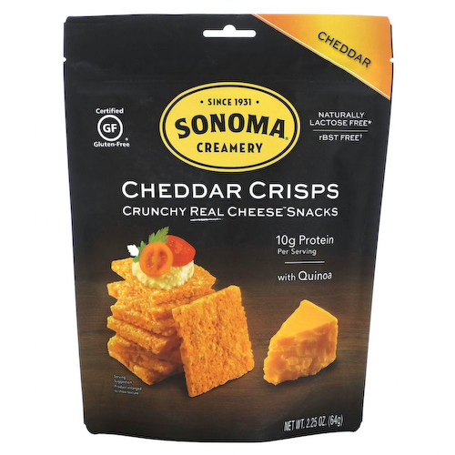 Sonoma Creamery, Чеддерные чипсы, чеддер, 64 г (2,25 унции) #1