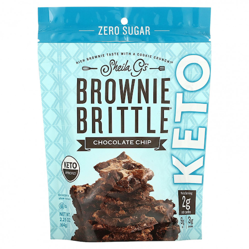 Sheila G's, Brownie Brittle, Keto, шоколадная крошка, 64 г (2,25 унции) #1