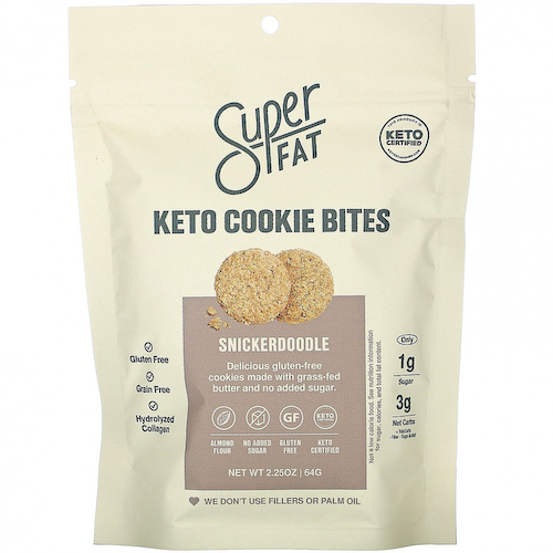 SuperFat, кетопеченье, сникердудль, 64 г (2,25 унции) #1
